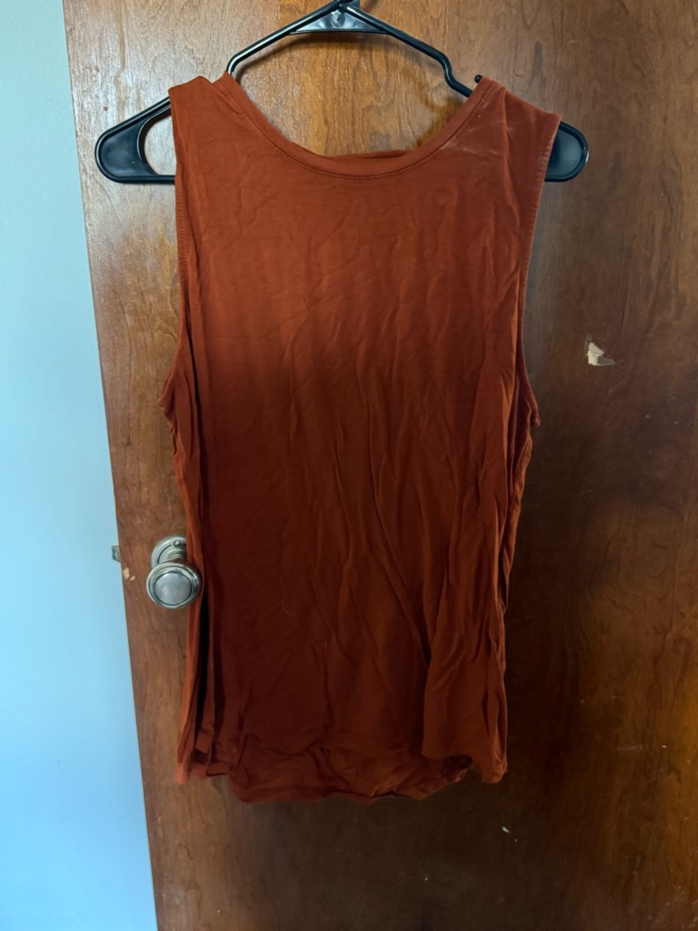 a new day Burnt Orange Sleeveless Tank Top